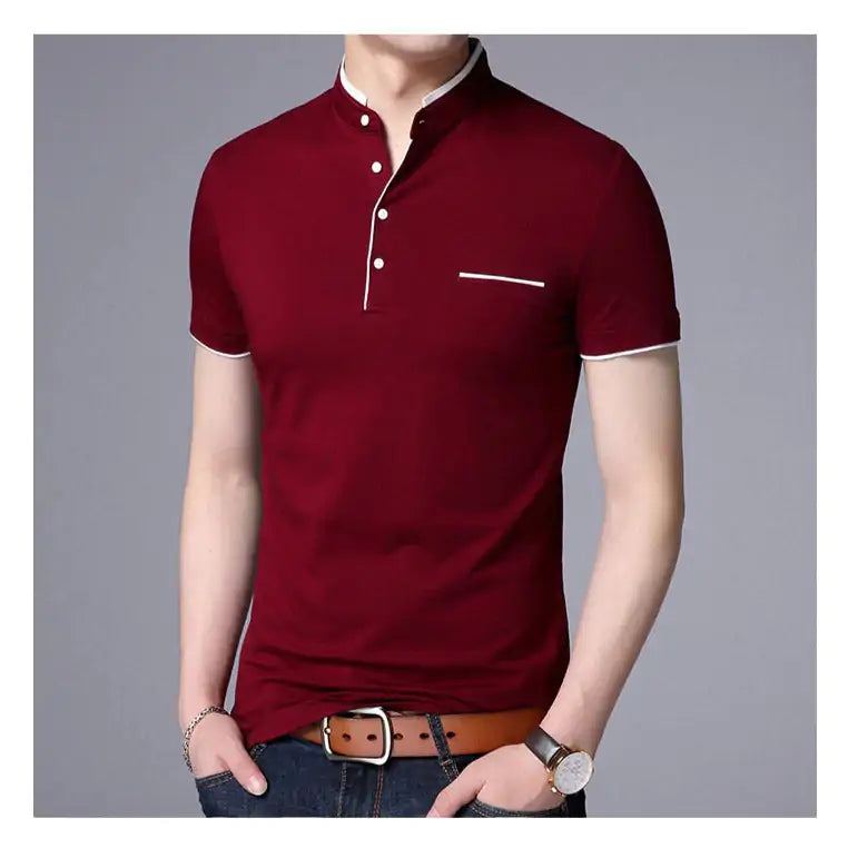 Camisa polo masculina de qualidade da moda