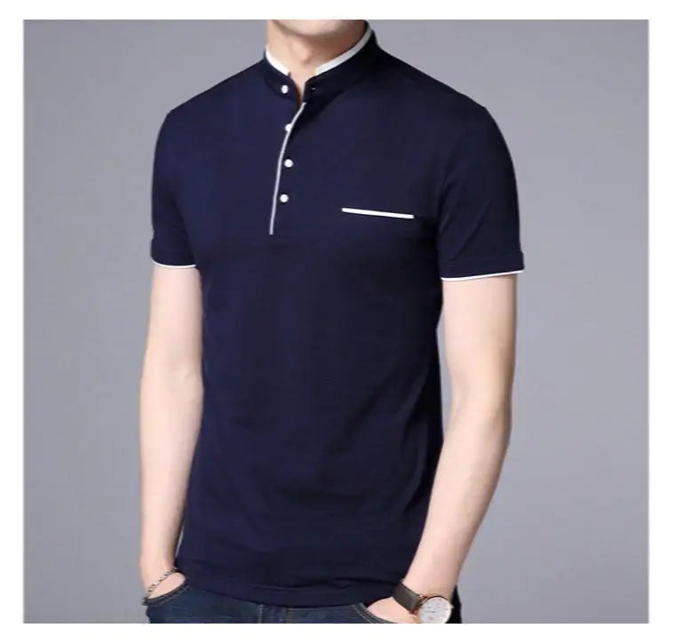 Camisa polo masculina de qualidade da moda