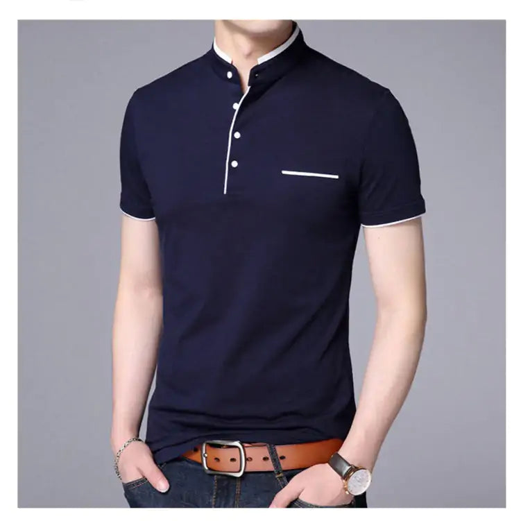 Camisa polo masculina de qualidade da moda