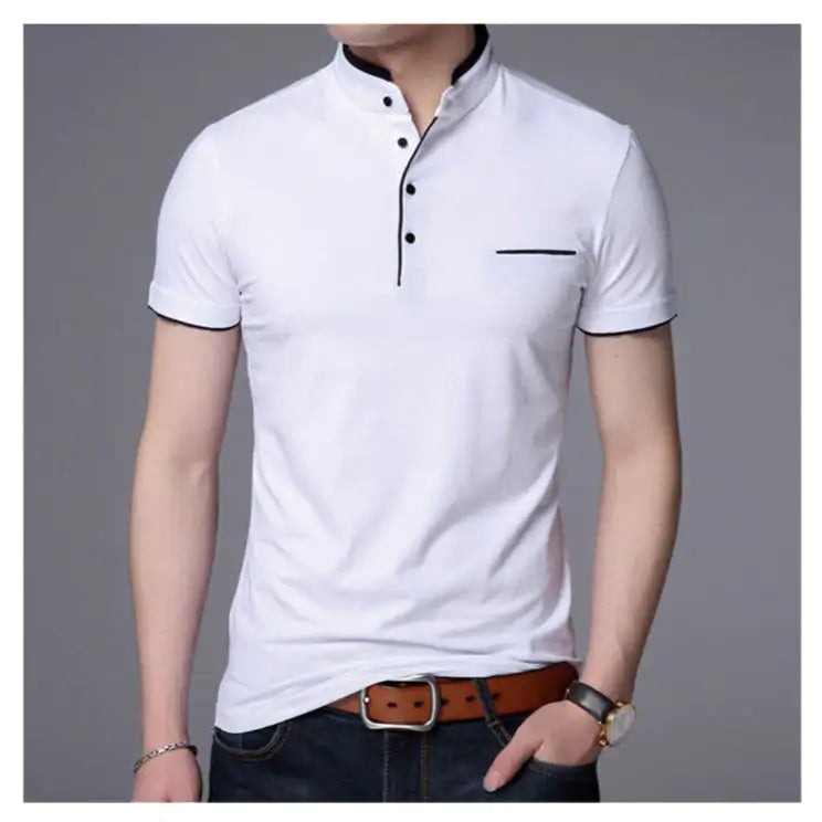 Camisa polo masculina de qualidade da moda