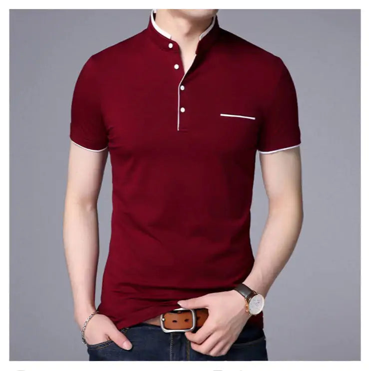 Camisa polo masculina de qualidade da moda